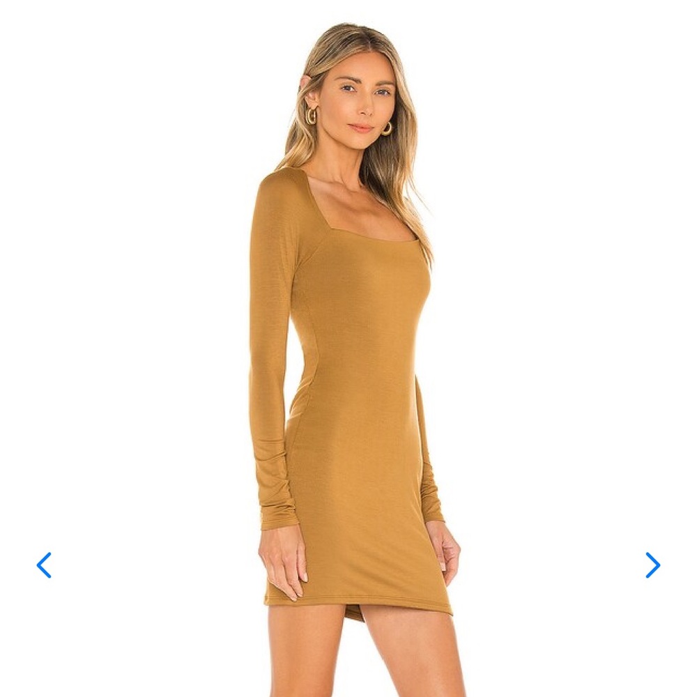 NEW Revolve Lovers & Friends Anderson Mini Dress in Gold